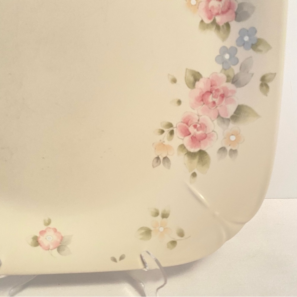 Pfaltzgraff Tea Rose 12" x 12" Square Serving Platter - Picture 7 of 11